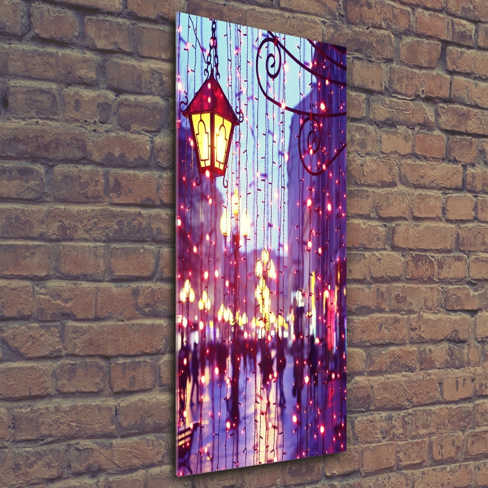 Acrylic wall art Lights in the city