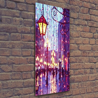 Acrylic wall art Lights in the city