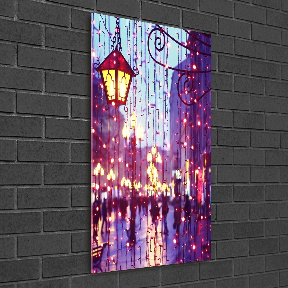 Acrylic wall art Lights in the city