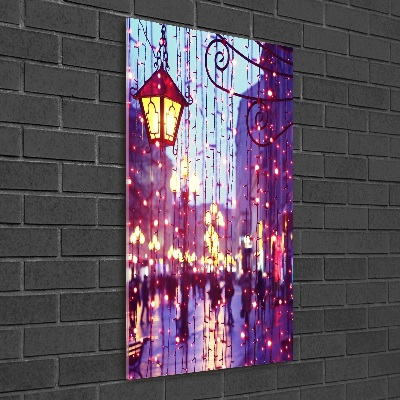 Acrylic wall art Lights in the city