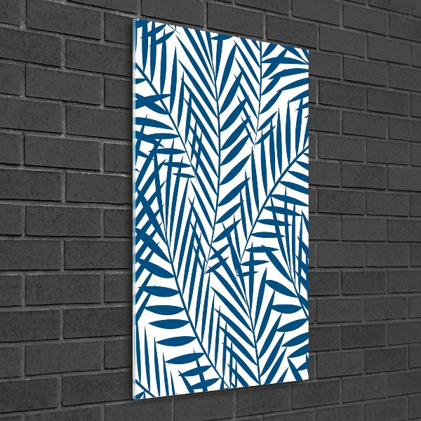 Wall art acrylic Tropical leaves