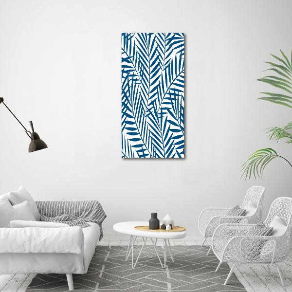 Wall art acrylic Tropical leaves