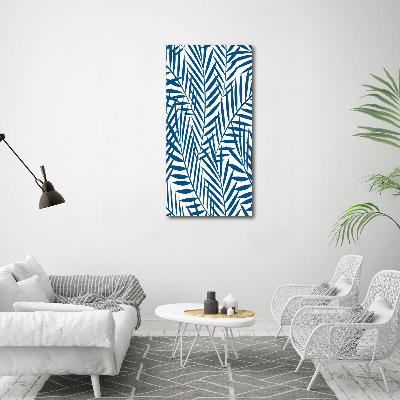 Wall art acrylic Tropical leaves