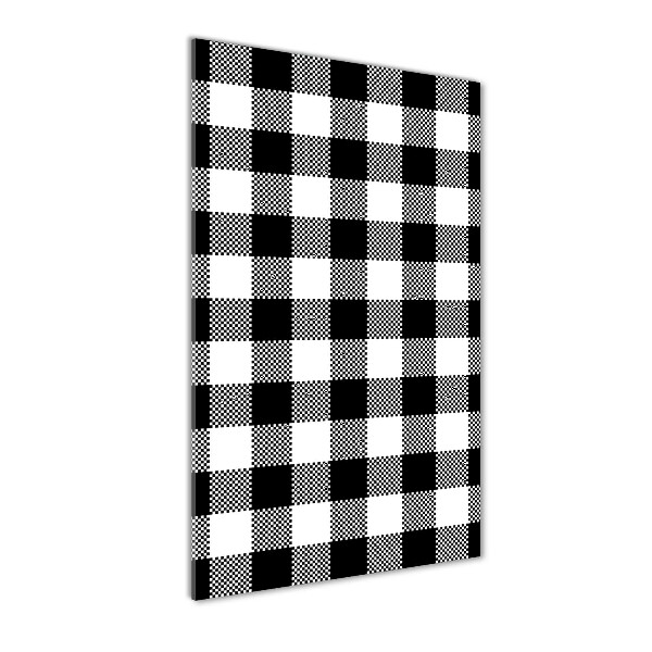 Acrylic print Black and white grille