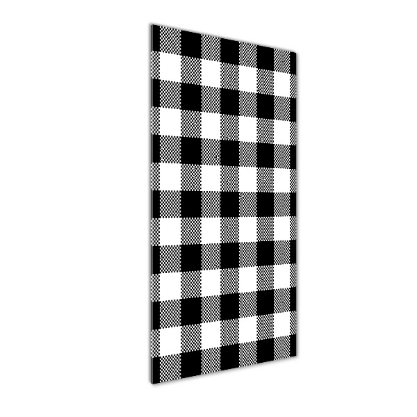 Acrylic print Black and white grille