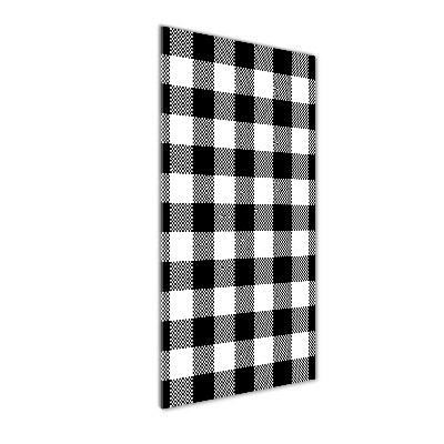 Acrylic print Black and white grille