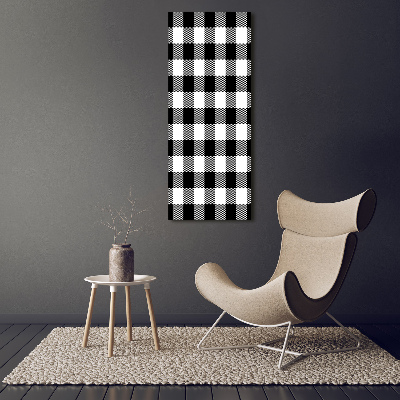 Acrylic print Black and white grille