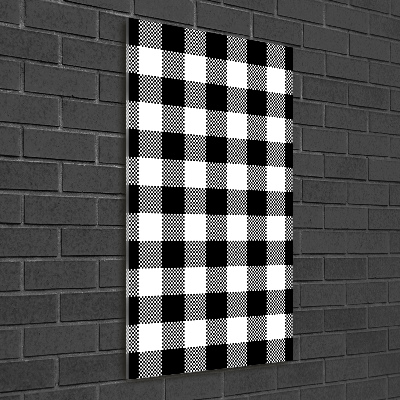 Acrylic print Black and white grille