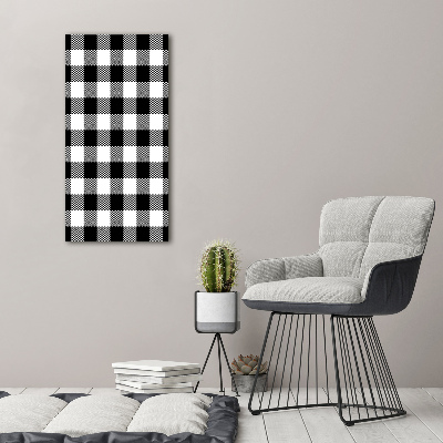 Acrylic print Black and white grille