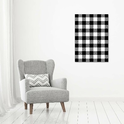 Acrylic print Black and white grille