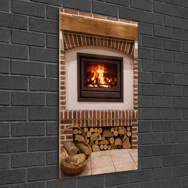 Wall art acrylic Fireplace