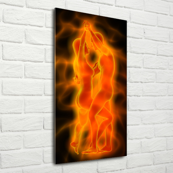 Acrylic glass print Dancing couple