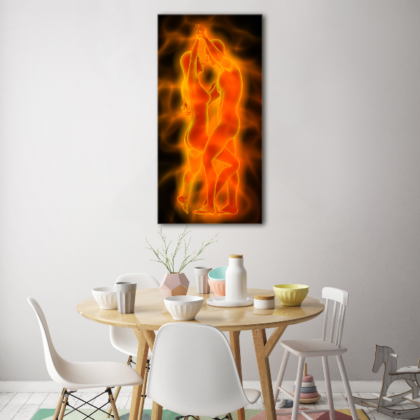 Acrylic glass print Dancing couple