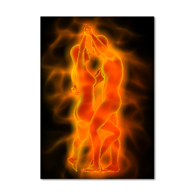 Acrylic glass print Dancing couple