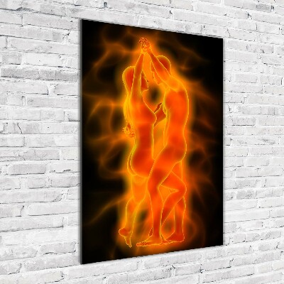 Acrylic glass print Dancing couple