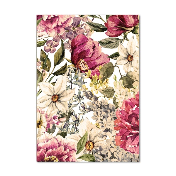 Wall art acrylic Floral pattern