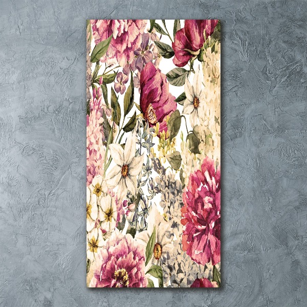 Wall art acrylic Floral pattern