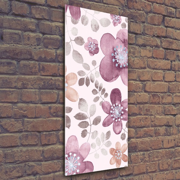 Print on acrylic Floral pattern