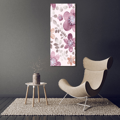 Print on acrylic Floral pattern