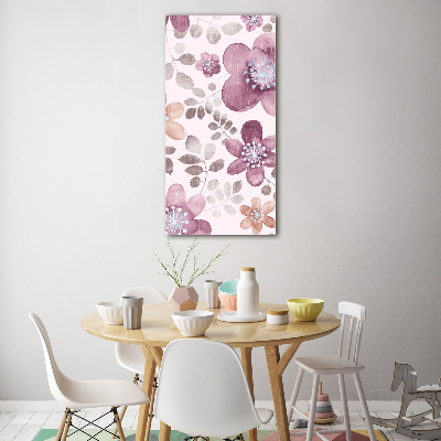 Print on acrylic Floral pattern