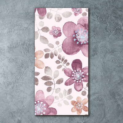 Print on acrylic Floral pattern