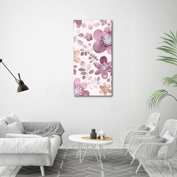 Print on acrylic Floral pattern