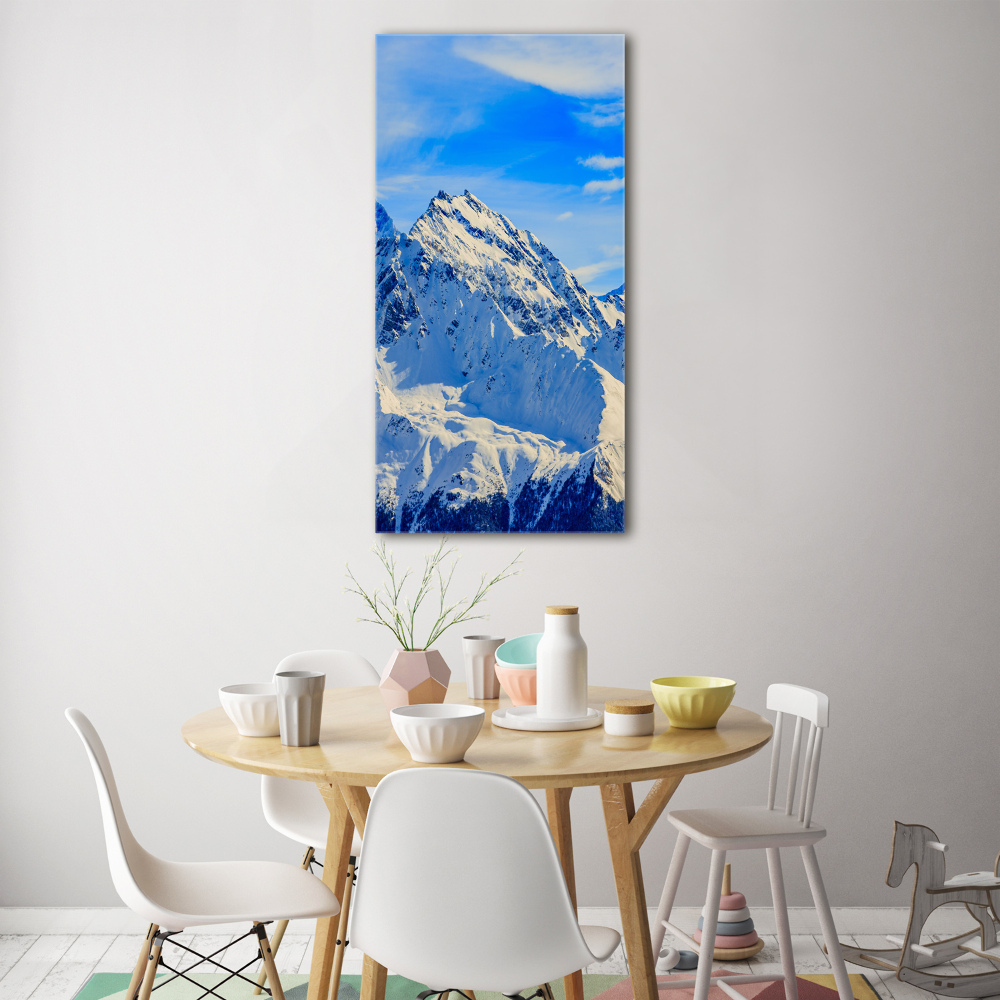 Print on acrylic Mountains in winter