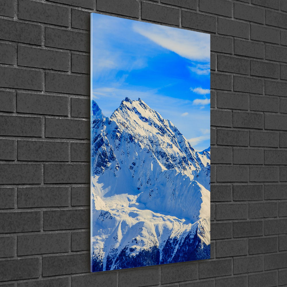 Print on acrylic Mountains in winter