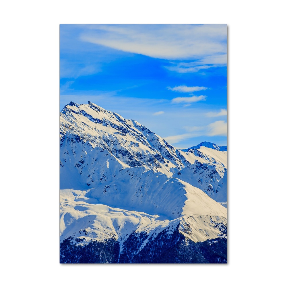 Print on acrylic Mountains in winter