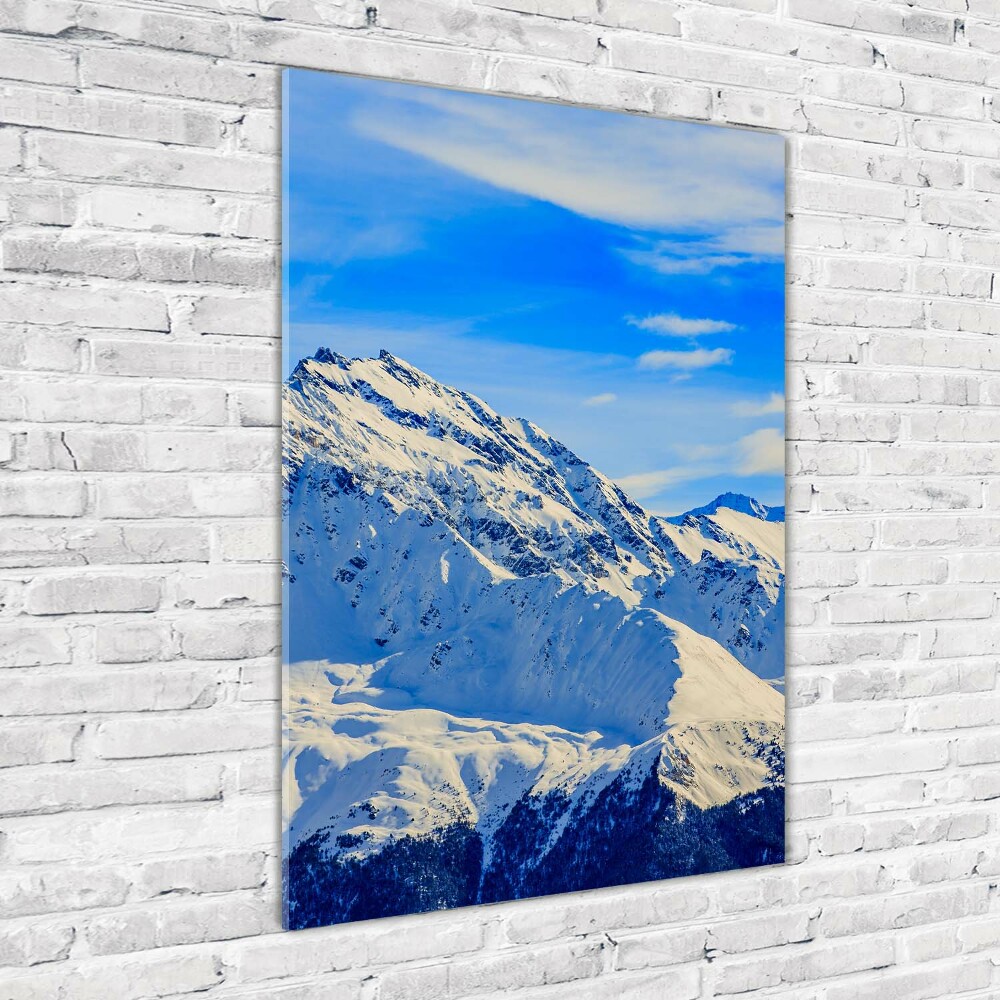 Print on acrylic Mountains in winter