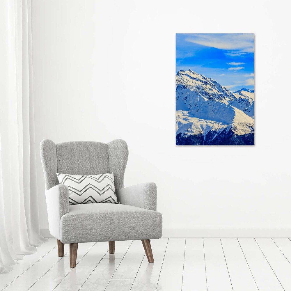 Print on acrylic Mountains in winter