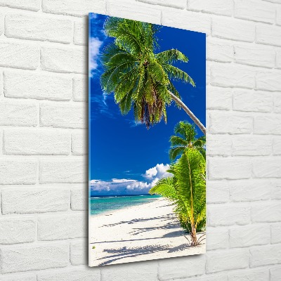 Wall art acrylic Tropical beach