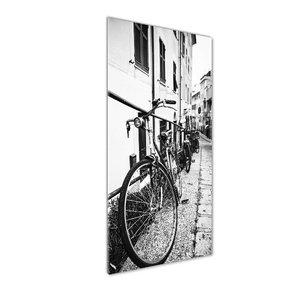 Wall art acrylic City bikes