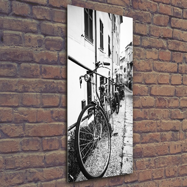 Wall art acrylic City bikes