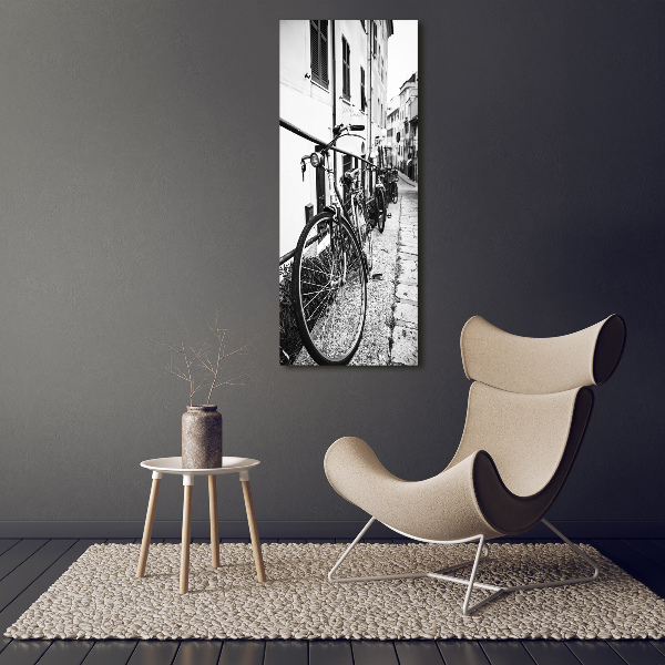 Wall art acrylic City bikes