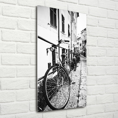 Wall art acrylic City bikes