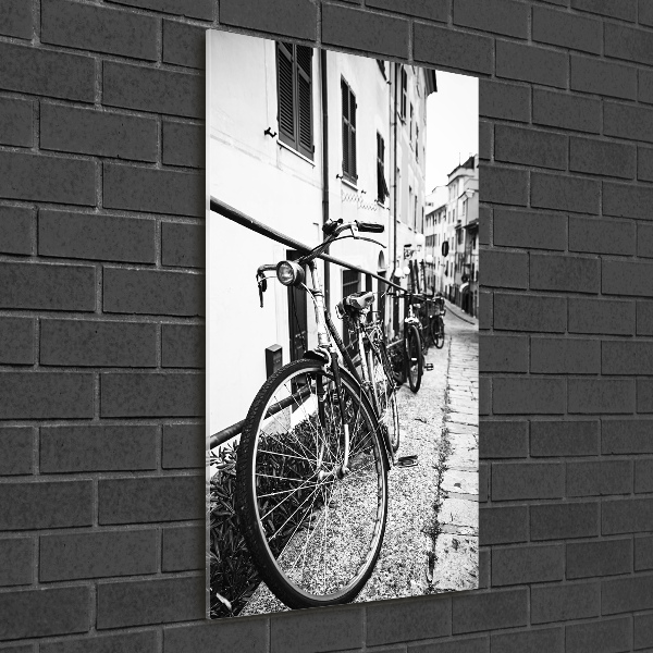 Wall art acrylic City bikes