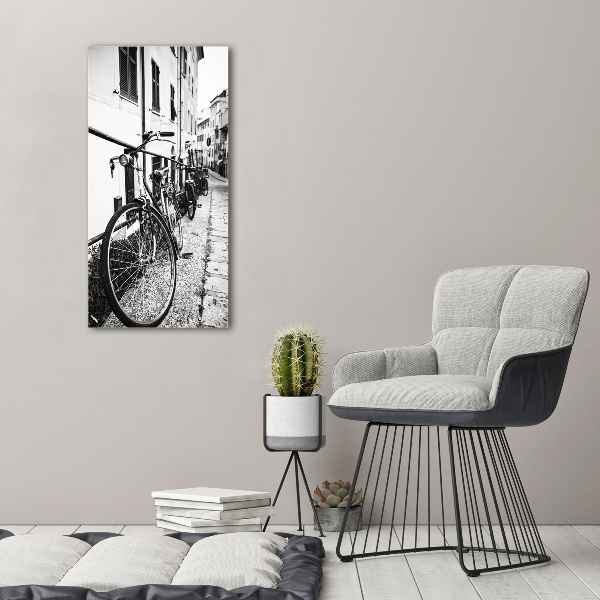 Wall art acrylic City bikes