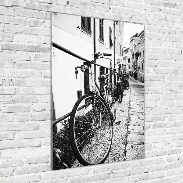 Wall art acrylic City bikes