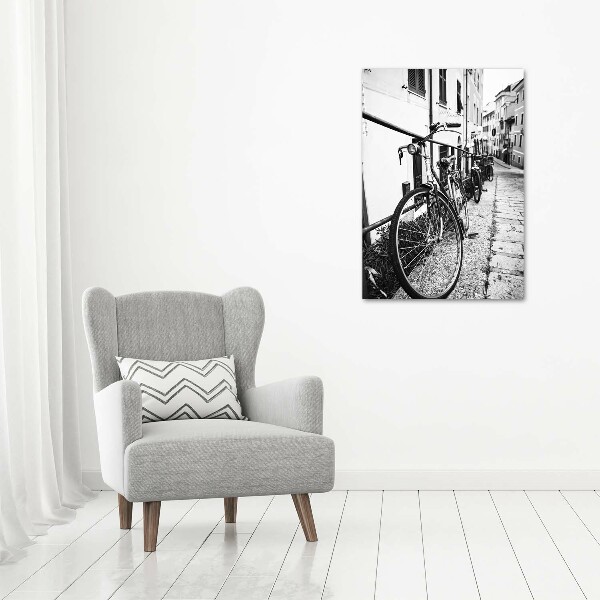 Wall art acrylic City bikes