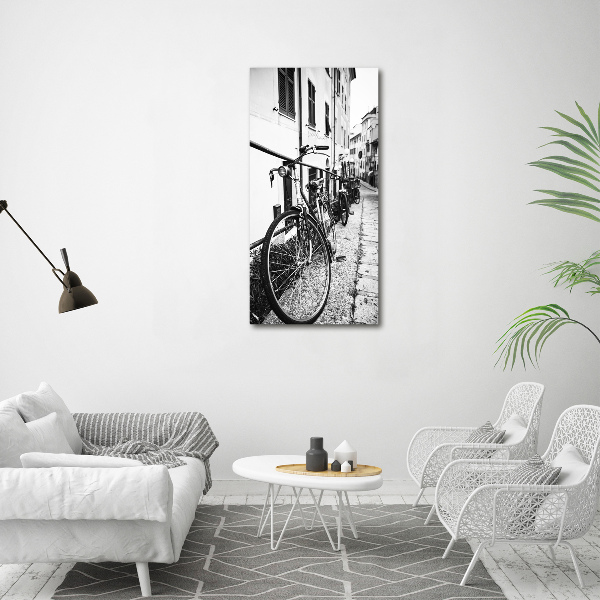 Wall art acrylic City bikes