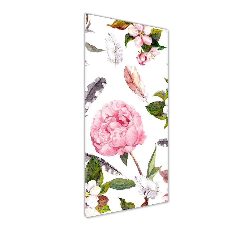 Print on acrylic Floral pattern