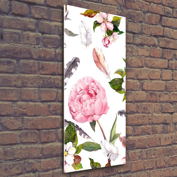 Print on acrylic Floral pattern