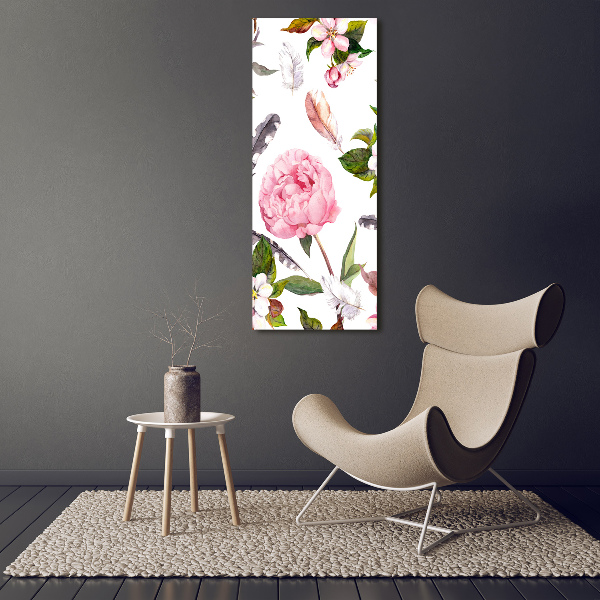 Print on acrylic Floral pattern