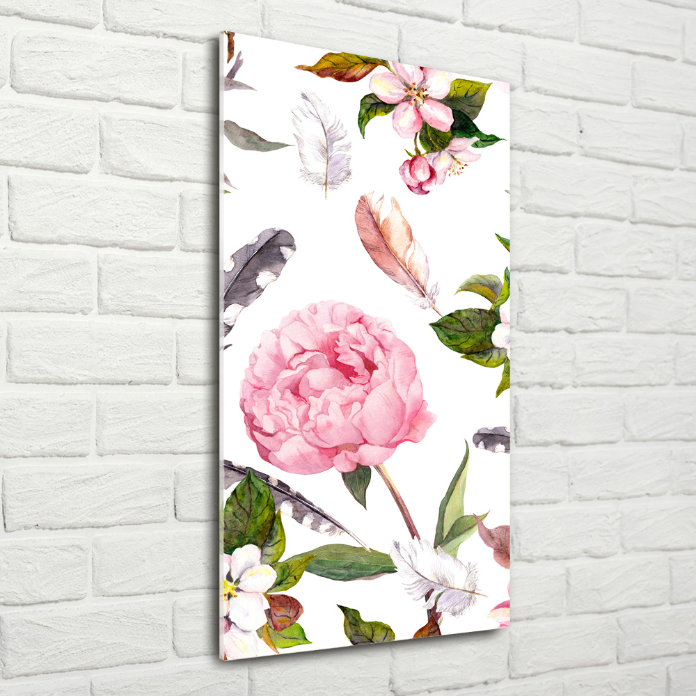 Print on acrylic Floral pattern