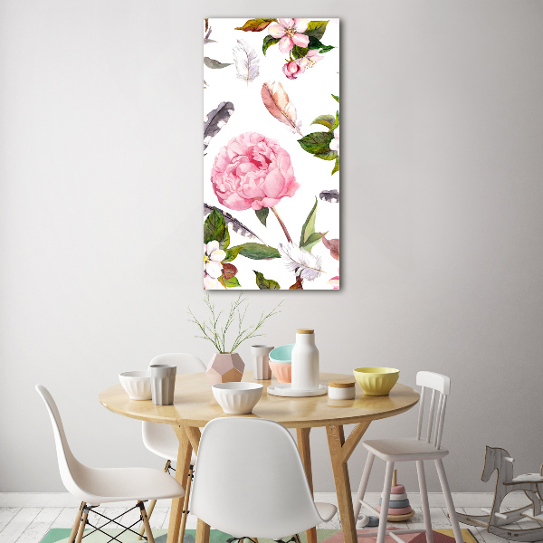 Print on acrylic Floral pattern