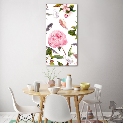 Print on acrylic Floral pattern