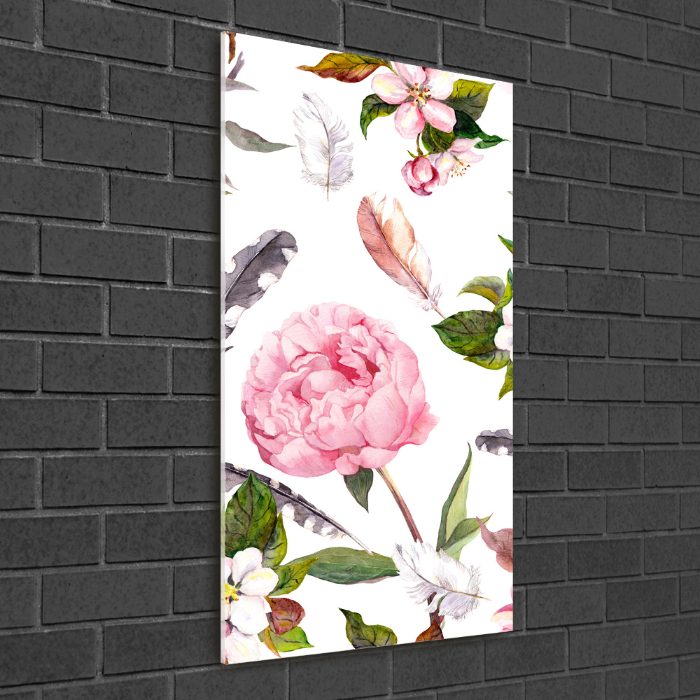 Print on acrylic Floral pattern