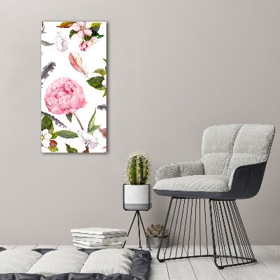 Print on acrylic Floral pattern