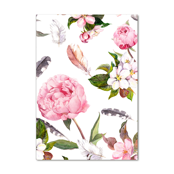 Print on acrylic Floral pattern